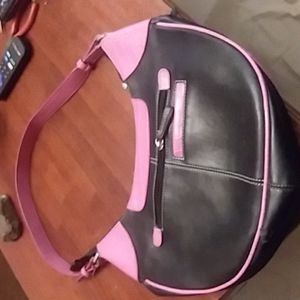 Pink and black  purse